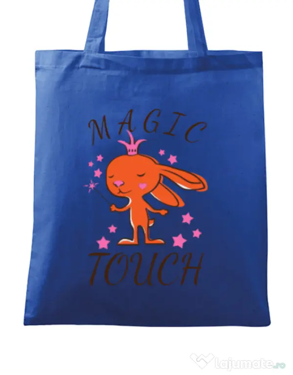 Sacosa din panza Magic touch Albastru regal