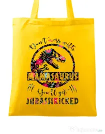 Sacosa din panza Mamasaurus Galben