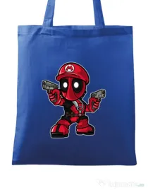 Sacosa din panza Mario Deadpool Albastru regal