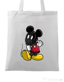 Sacosa din panza Mickey Bane Alb