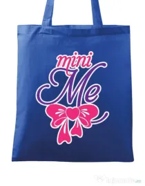 Sacosa din panza Mini me Albastru regal
