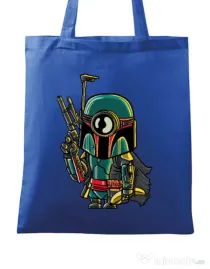 Sacosa din panza Minion Boba Fett Albastru regal