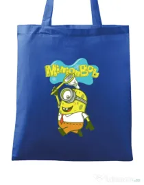 Sacosa din panza MinionBob Albastru regal