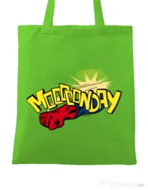 Sacosa din panza Mooonday Verde mar