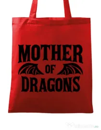 Sacosa din panza Mother of dragons 2 Rosu
