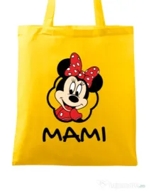 Sacosa din panza Mouse mommy Galben