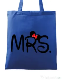 Sacosa din panza Mrs Minnie Albastru regal