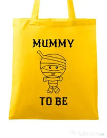 Sacosa din panza Mummy to be boy Galben