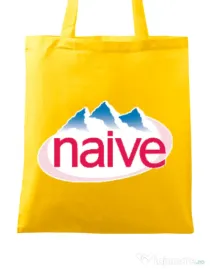 Sacosa din panza Naive Galben