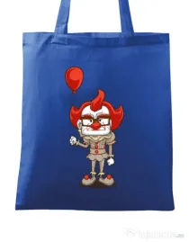 Sacosa din panza NICE CLOWN Albastru regal