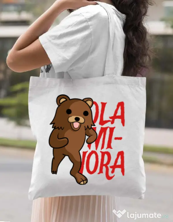 Sacosa din panza Ola minora Alb