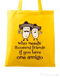 Sacosa din panza One amigo Galben