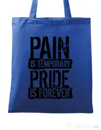 Sacosa din panza Pain and pride Albastru regal