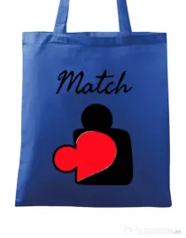 Sacosa din panza Perfect match Albastru regal
