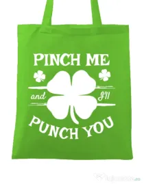 Sacosa din panza Pinch me Verde mar