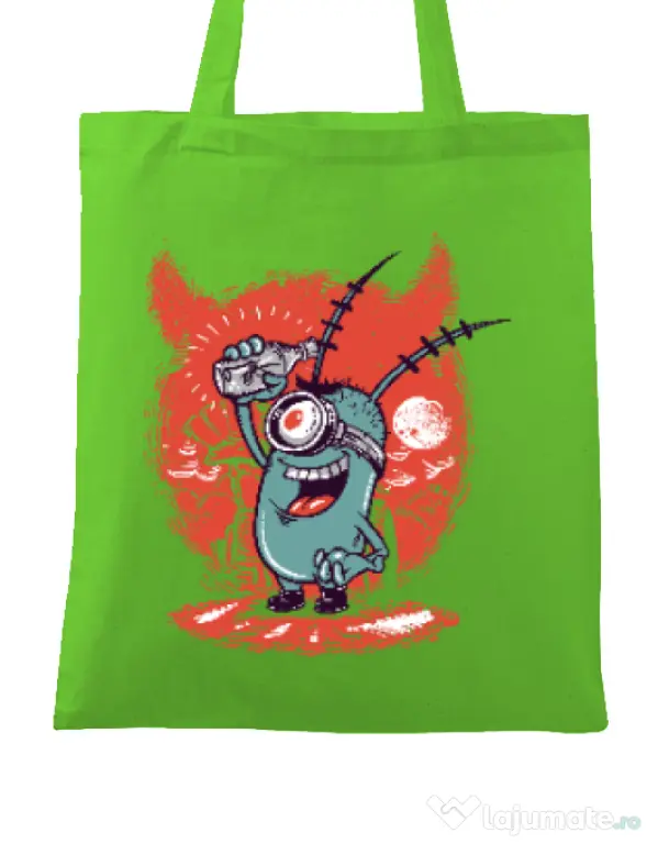 Sacosa din panza Plankton Verde mar