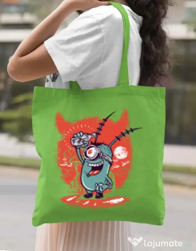 Sacosa din panza Plankton Verde mar