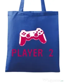 Sacosa din panza Player 2 Albastru regal
