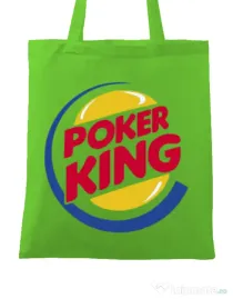 Sacosa din panza Poker King Verde mar