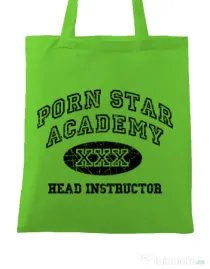 Sacosa din panza Porn star Academy Verde mar