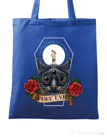 Sacosa din panza Pure evil Albastru regal