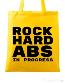 Sacosa din panza Rock hard Galben