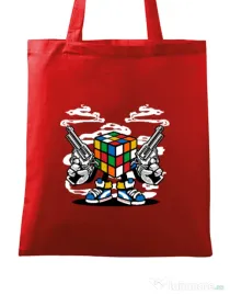 Sacosa din panza Rubix Killer Rosu