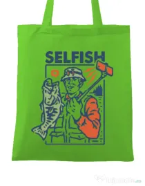 Sacosa din panza SELFISH Verde mar