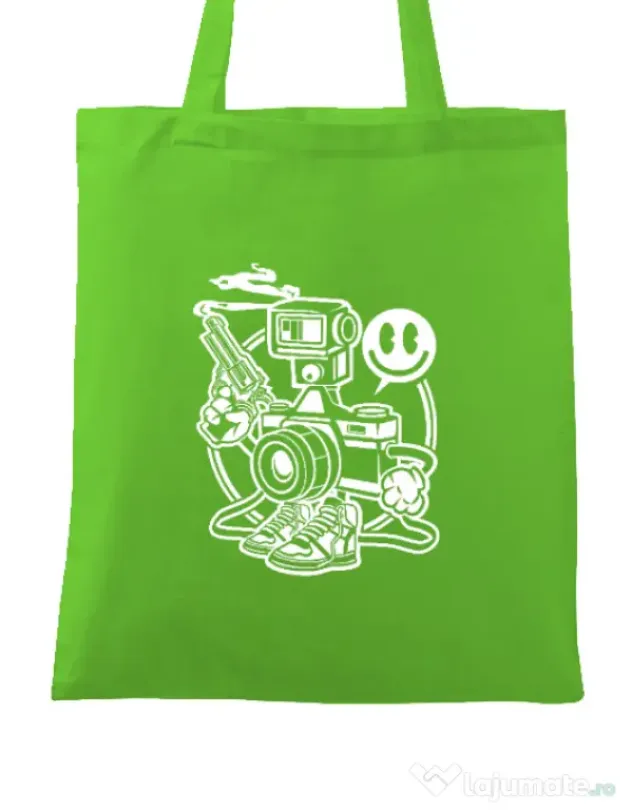 Sacosa din panza Shooter Verde mar