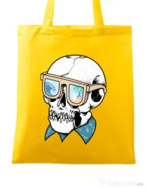 Sacosa din panza Skull Holiday Galben