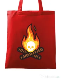 Sacosa din panza Skullfire Rosu