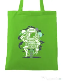 Sacosa din panza Space Bike Verde mar