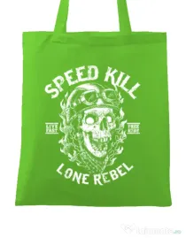 Sacosa din panza Speed kill Verde mar