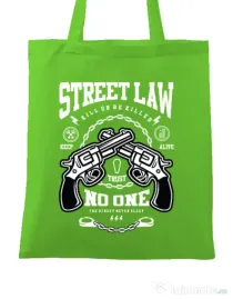 Sacosa din panza Street Law Verde mar