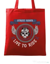 Sacosa din panza Street rider Rosu
