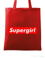 Sacosa din panza Supergirl Rosu