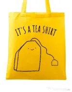 Sacosa din panza Tea shirt Galben
