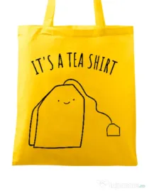 Sacosa din panza Tea shirt Galben