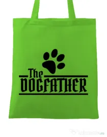 Sacosa din panza The dogfather Verde mar