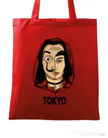 Sacosa din panza Tokyo Rosu