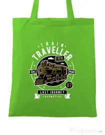 Sacosa din panza Train Traveller Verde mar