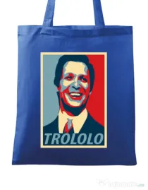 Sacosa din panza Trololo Albastru regal
