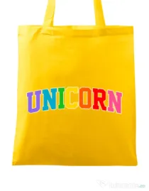 Sacosa din panza Unicorn Galben
