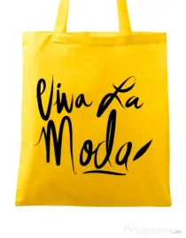 Sacosa din panza Viva la moda Galben