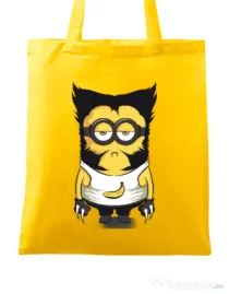 Sacosa din panza Wolve minion Galben