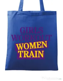 Sacosa din panza Women train Albastru regal