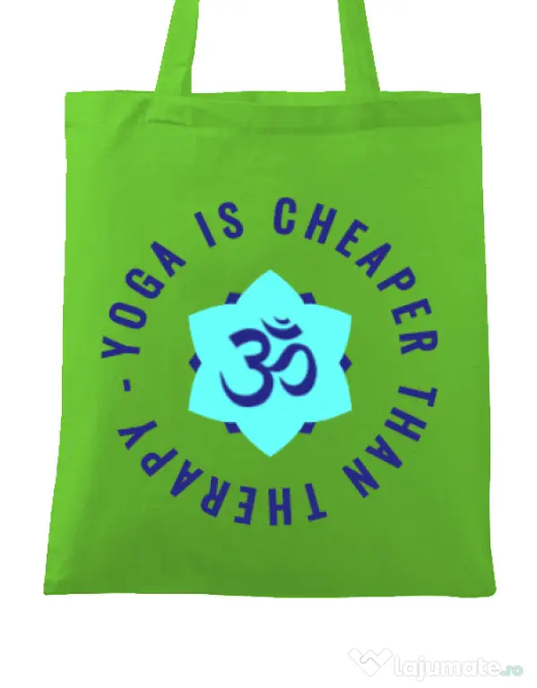 Sacosa din panza Yoga is cheaper Verde mar