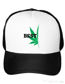 Sapca personalizata Best buds 1 Alb