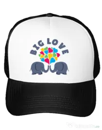Sapca personalizata Big love Alb