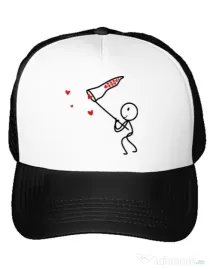 Sapca personalizata Catching love 1 Alb